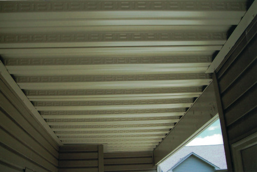 Another after photo of the beautifully finished hallway ceiling.