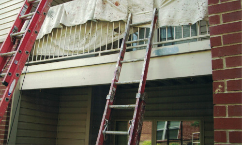 Photo of a section of metal that's been treated and sanded.